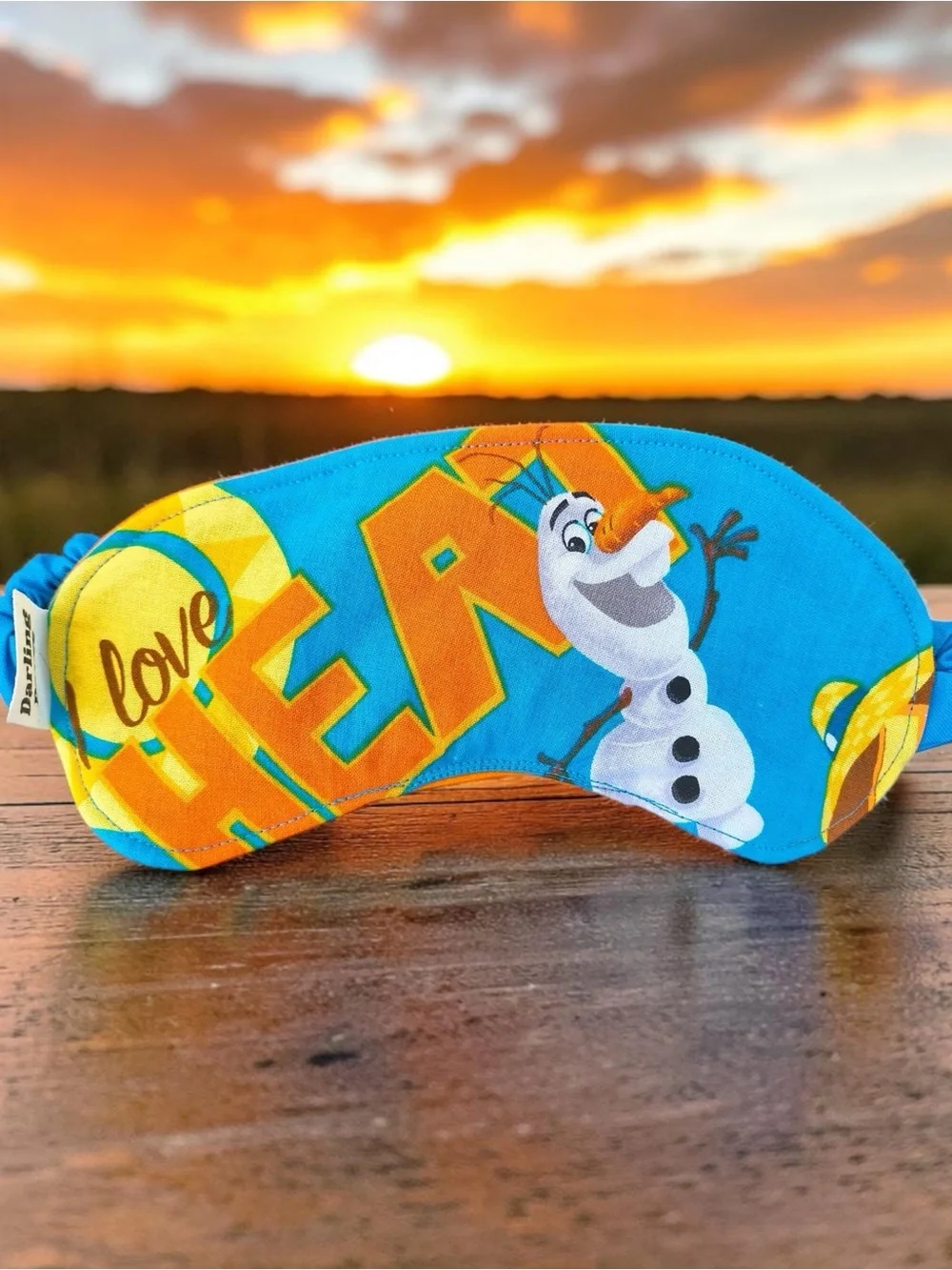 Frozen Olaf Print Kids Sleep Mask